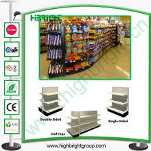 Rayonnage gondole commercial pour magasins et magasins